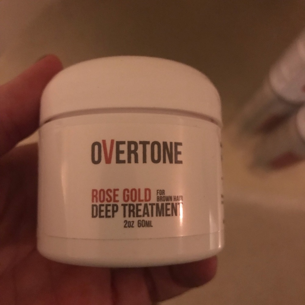 Overtone Rose Gold Deep Treatment for brown hair